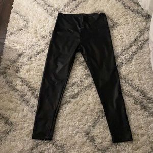 Faux leather leggings